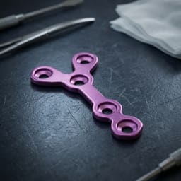 SK Surgicals Titanium Mini Bone Plates Y Shape 1.5mm (5 Holes) -105.480T - 3