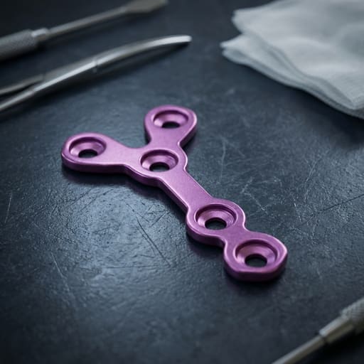 SK Surgicals Titanium Mini Bone Plates Y Shape 1.5mm (5 Holes) -105.480T