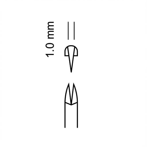 GDC Tissue Forceps Adson Curved - 1x2 (12cm ) (TP44)