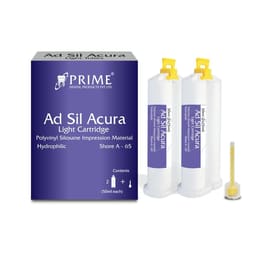 Prime Dental Ad-Sil Acura Light Body Cartridge 2 x 50ml