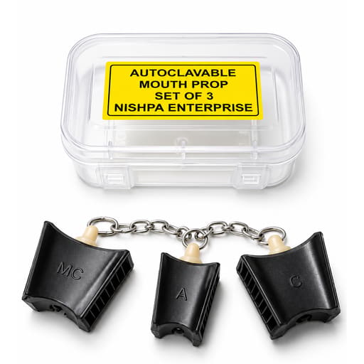 Dental Autoclavable Mouth Prop with Chain