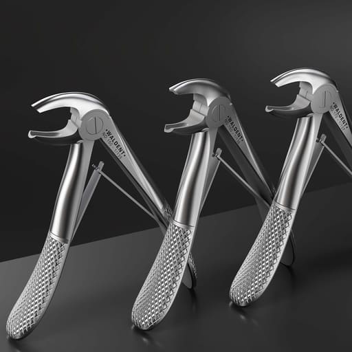 Waldent Pedo Extraction Forceps Kit Set of 7 (K1/2)