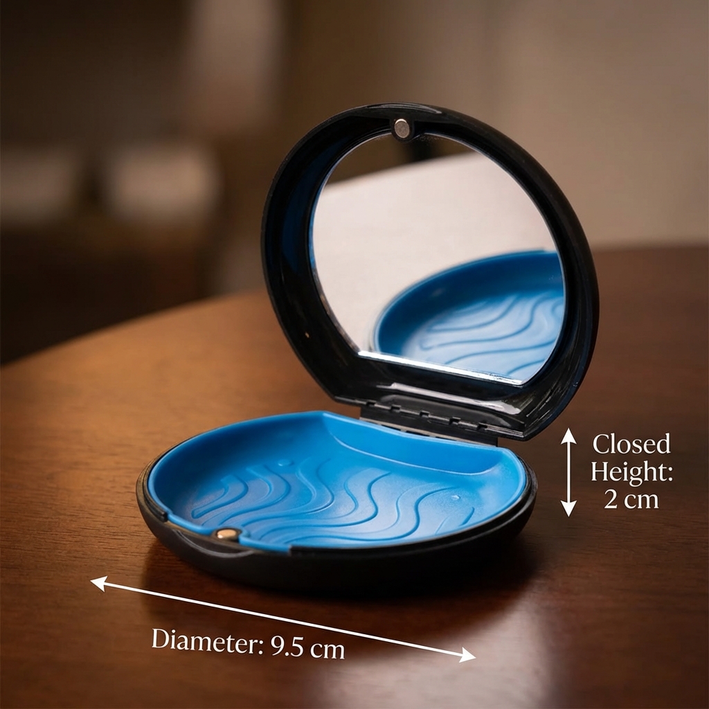 Snow White Aligner Case With Mirror & Removable Base