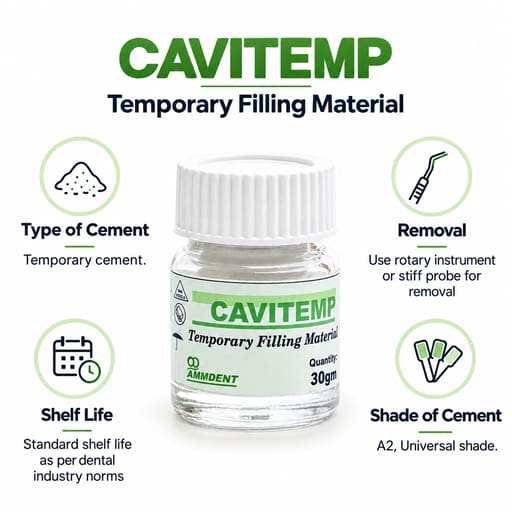 Ammdent Cavitemp Temporary Filling Cement