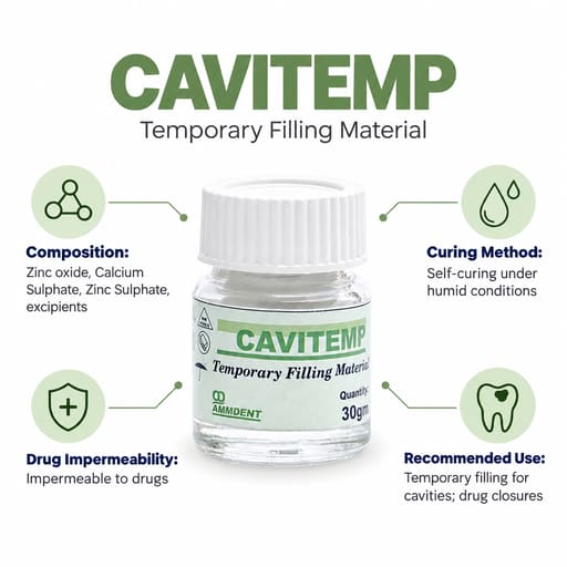 Ammdent Cavitemp Temporary Filling Cement