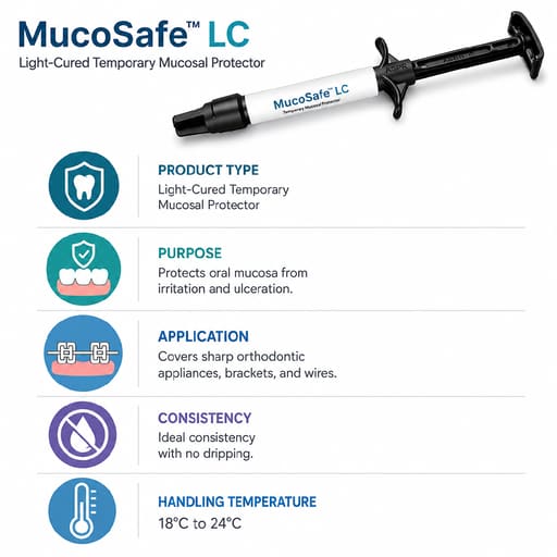 Anabond Mucosafe LC Temporary Mucosal Protector 1.5gm (Pack of 1)