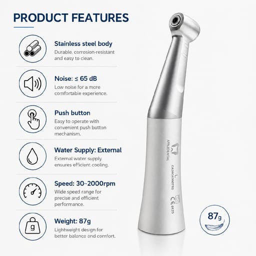 Apple Contra Angle Push Button Handpiece