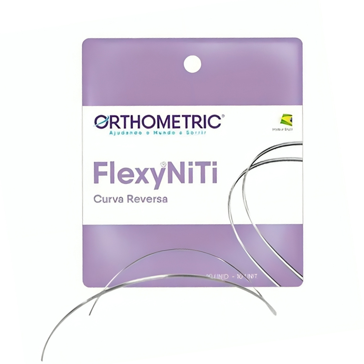 OrthoMetric Flexy NiTi Reverse Curve Intraoral Rectangular Archwire - 018X025 Upper - (51.18.2518)