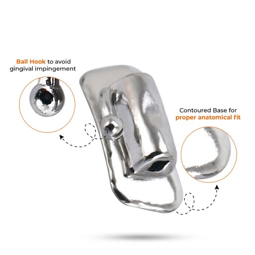 U Ortho Bondable Buccal Tubes - 2nd Molar MBT 0.022 U1/L1