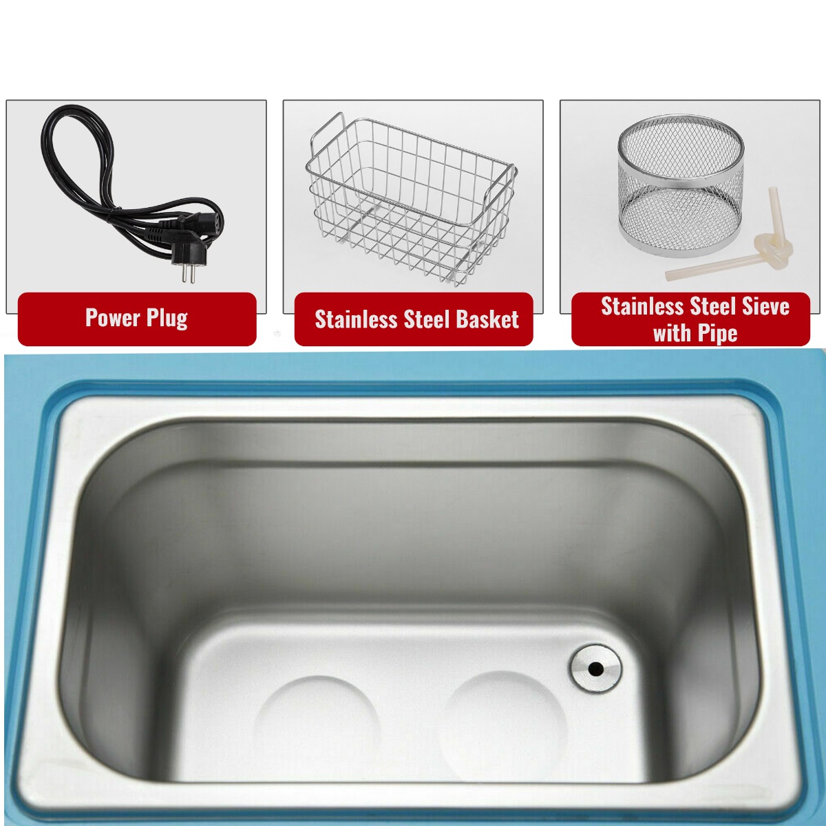 Waldent Ultrasonic Cleaner 5 Ltr Stainless Steel (5 Litres) Refurbished