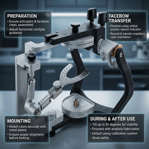 Corident C.S.A-400 Dental Articulator with Facebow
