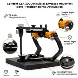 Corident CSA 300 Articulator (Average Movement Type) - 7