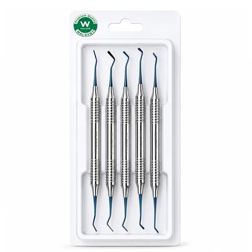Waldent Composite Anterior Instrument Kit - Blue - Set of 5 (K14/5)