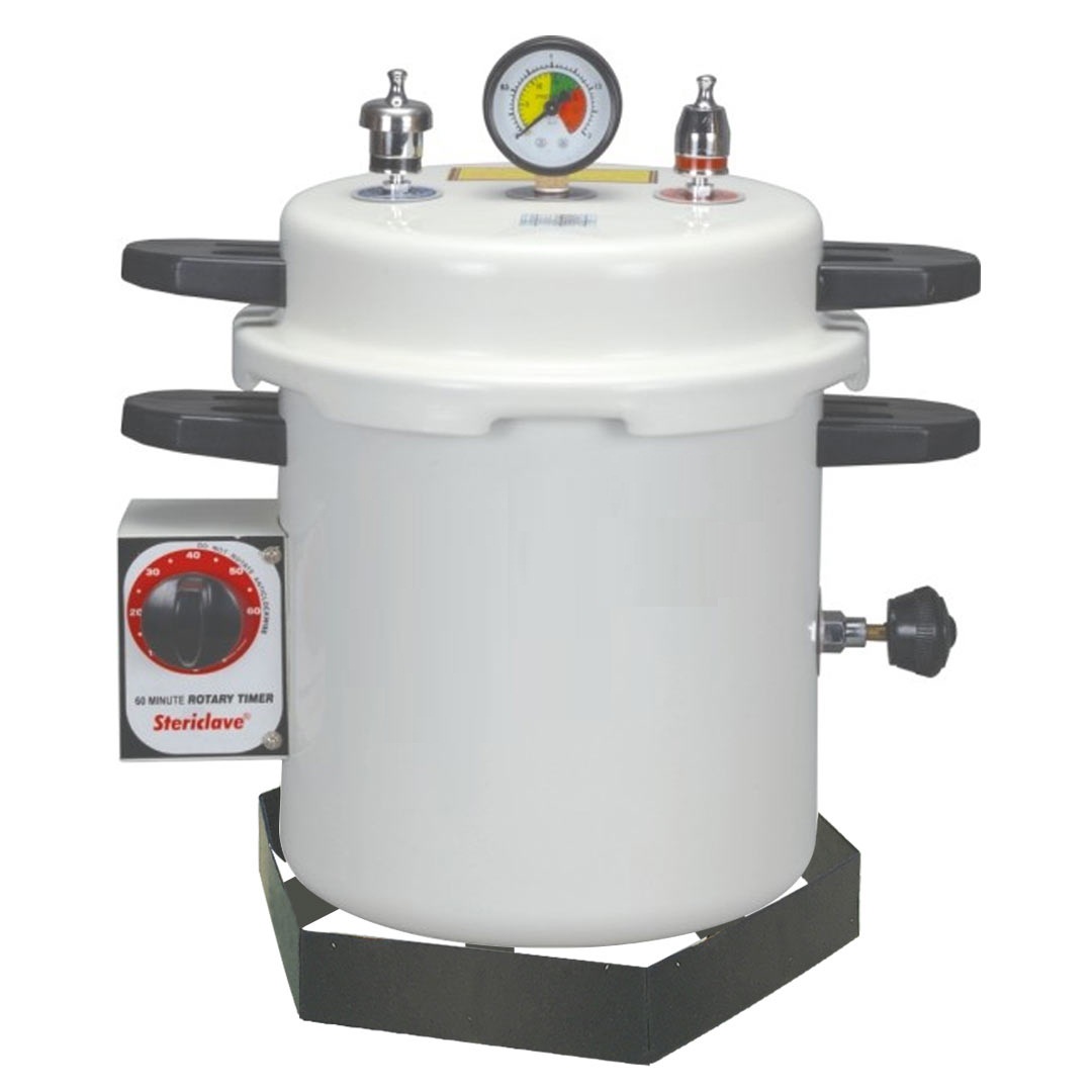 Life Stericlave With Rotary Timer - 30 Litres And 2 Drums  (11 x 5 inches, 11 x 9 inches) [ST1216EPT] (Suitable for Sterilizing IMPLANT KIT)