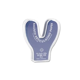 Bausch Articulating Paper Horseshoe Shape 50 Sheets Pre Cut Blue - BK 03