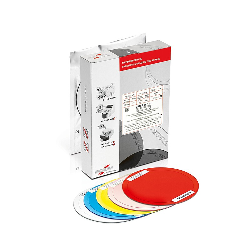 Scheu Biocryl "C" Rose- Transparent 2.0 x 125 mm 10/pk - 3152