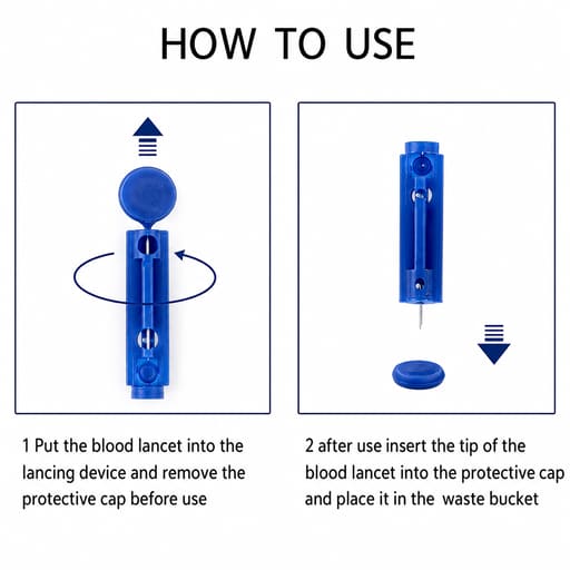 Blood Lancets 100 Needles