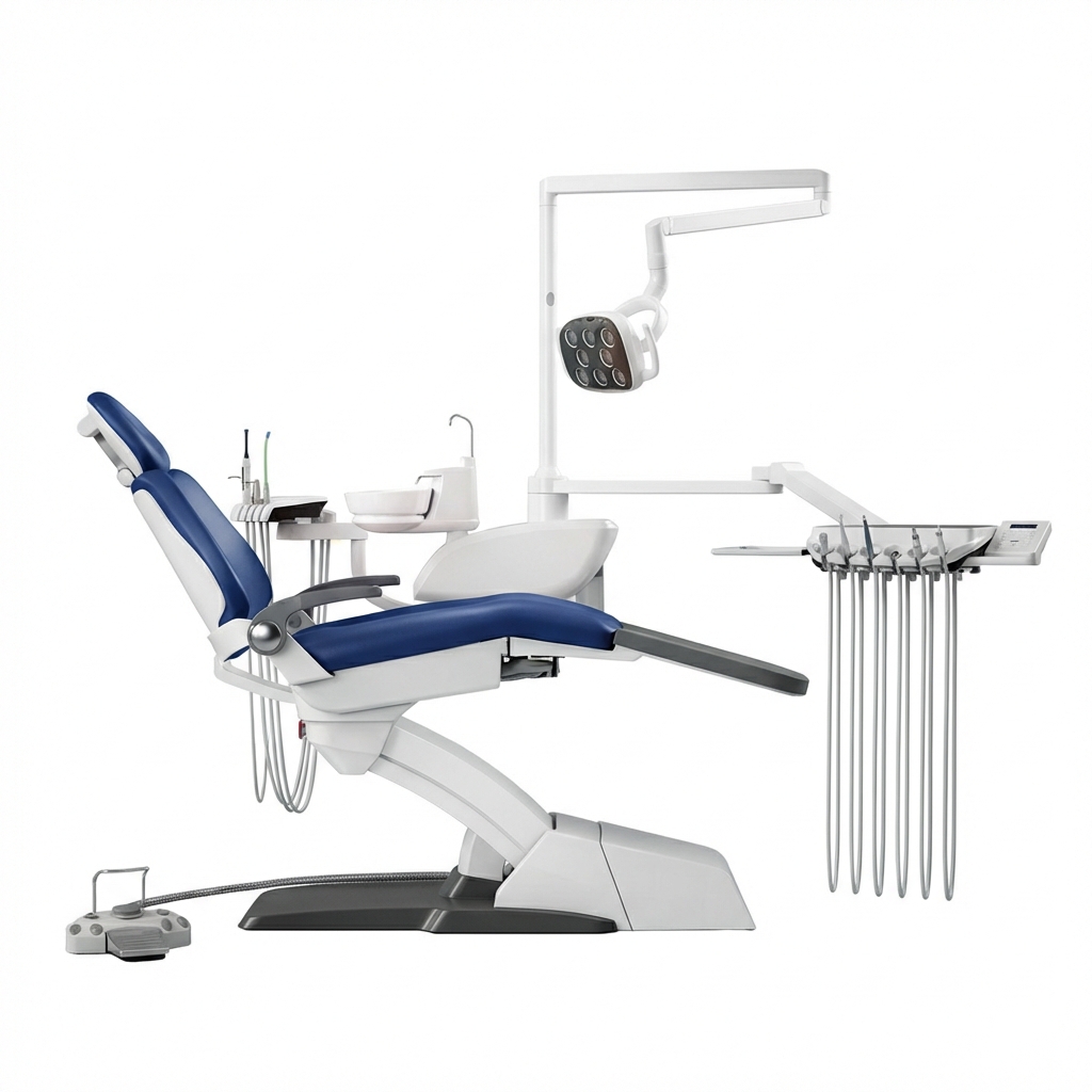 Waldent Optimus Dental Chair-Dark Blue
