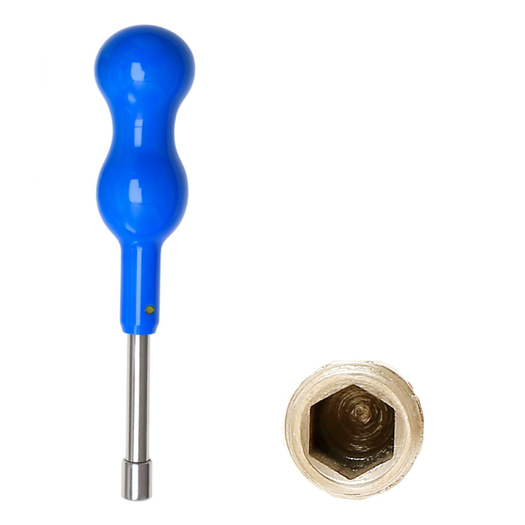 Julldent Hexagonal 6.35mm Head With Blue Handle