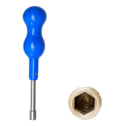 Julldent Hexagonal 6.35mm Head With Blue Handle