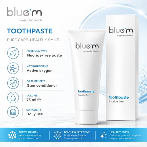 BlueM Fluoride Free Toothpaste - 75ml