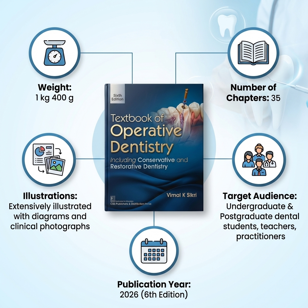 CBS Textbook of Operative Dentistry (Conservative & Restorative Dentistry) 6th Edition | Vimal K. Sikri | ISBN 057197