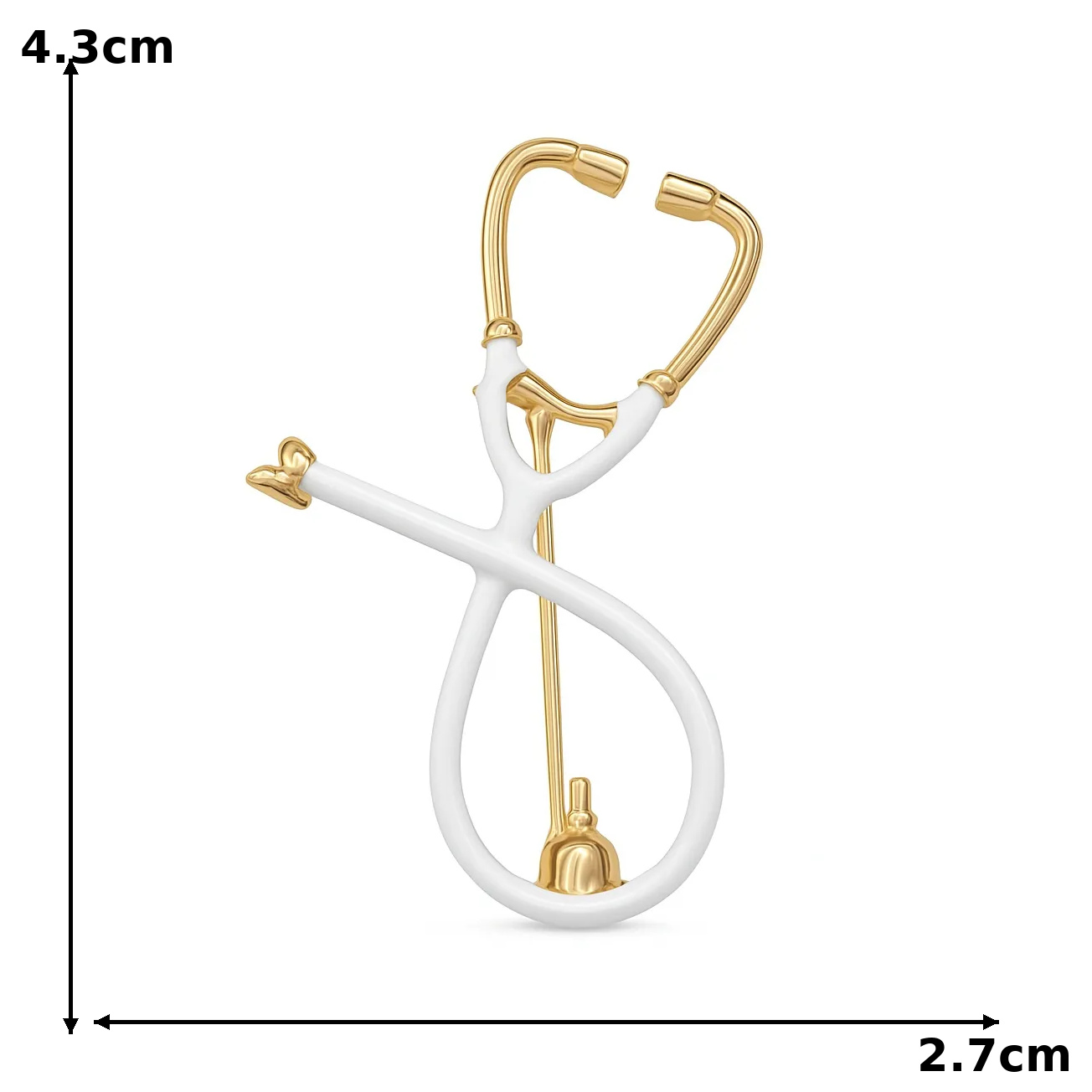iDENTical Stethoscope Shape Brooch - Pack of 1 (ZYR-7802)