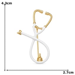 iDENTical Stethoscope Shape Brooch - Pack of 1 (ZYR-7802) - 3