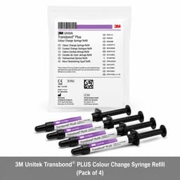 3M Unitek Transbond Plus Colour Change Syringe Refill (Pack of 4)
