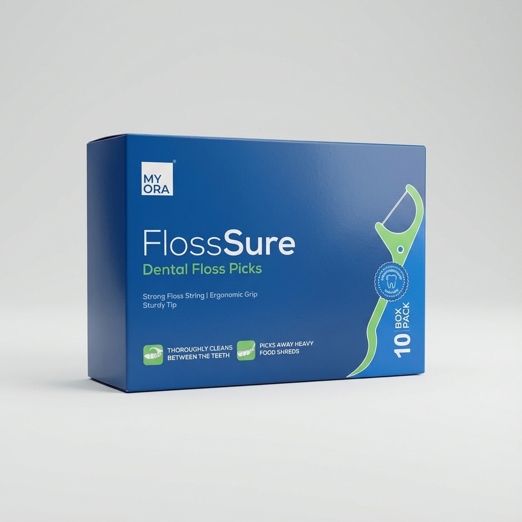 MyOra FlossSure Dental Floss Picks - Pack Of 10 (50 Picks/Pack)