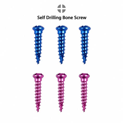 SK Surgicals Titanium Self Drilling Screws