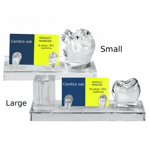 iDENTical Glass Business Card Holder