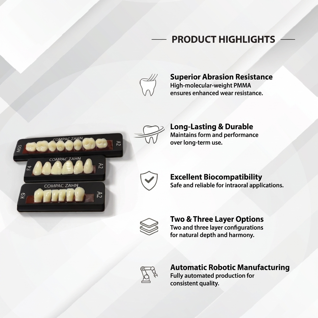 Rubydent CompacZahn Acrylic Denture Teeth A3 (Set of 28)