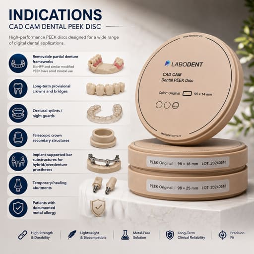 Labodent PEEK Disc for CAD/CAM – Natural Shade