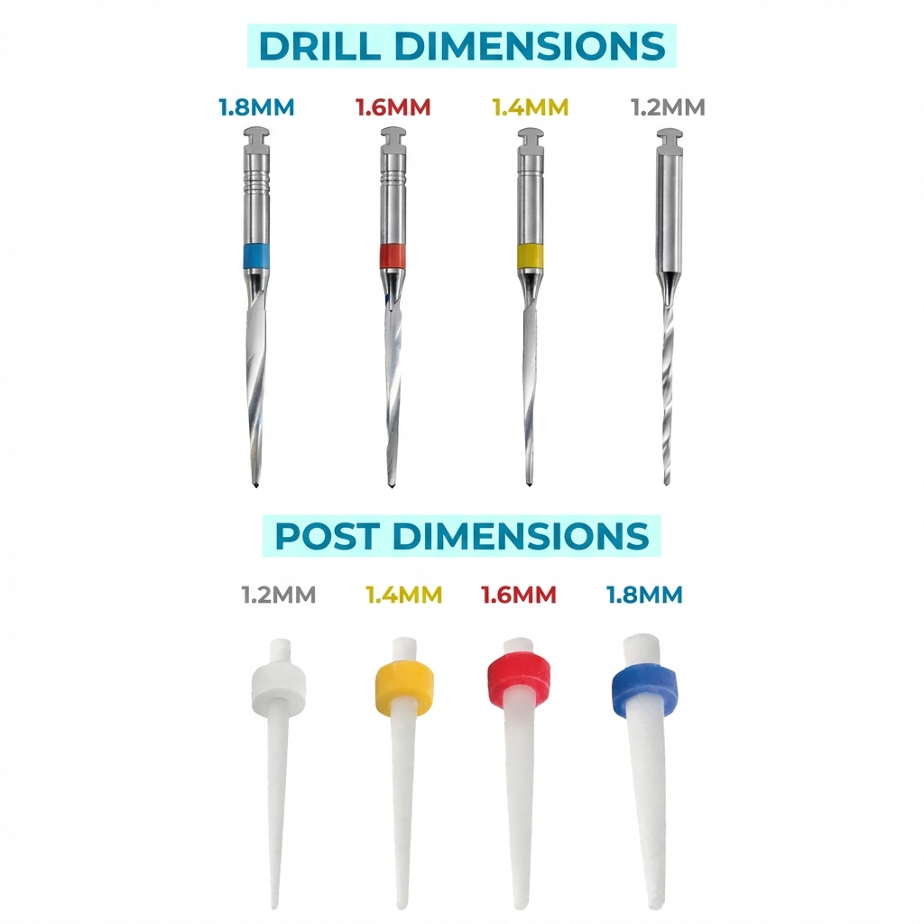 Waldent Radiopaque Composite Fiber Post