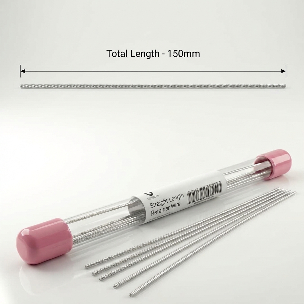 U Ortho Straight Length Retainer Wire 0.010x0.032 (Pack of 10)