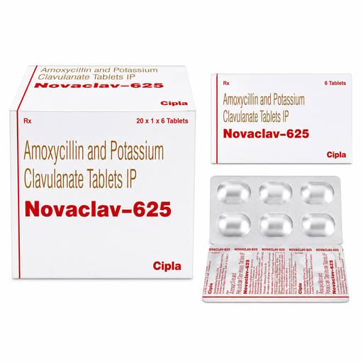 Cipla Novaclav - 625 (Pack of 20 Strips)