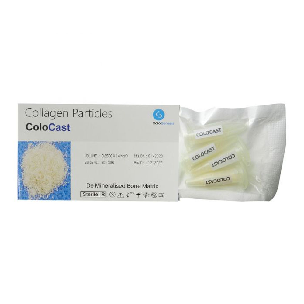 Cologenesis Colocast Bone Graft Coarse 0.5 CC 700 Microns - COLOC-0.5C