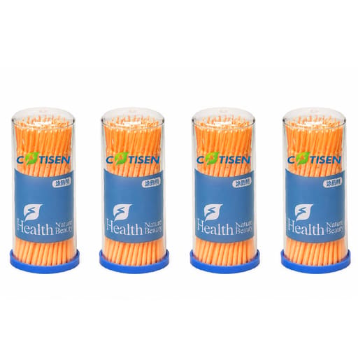 Cotisen Micro Applicators- Super Fine Orange (Pack of 4)