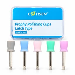 Cotisen Prophy Polishing Cups - Latch Type (Multi Color) (Pack of 100) - 1