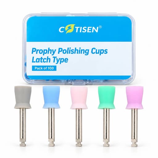 Cotisen Prophy Polishing Cups - Latch Type (Multi Color) (Pack of 100)