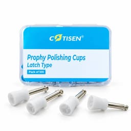 Cotisen Prophy Polishing Cups - Latch Type (White Color) (Pack of 100)