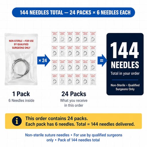 Crown Stainless Steel Half Circle Cutting Suture Needle