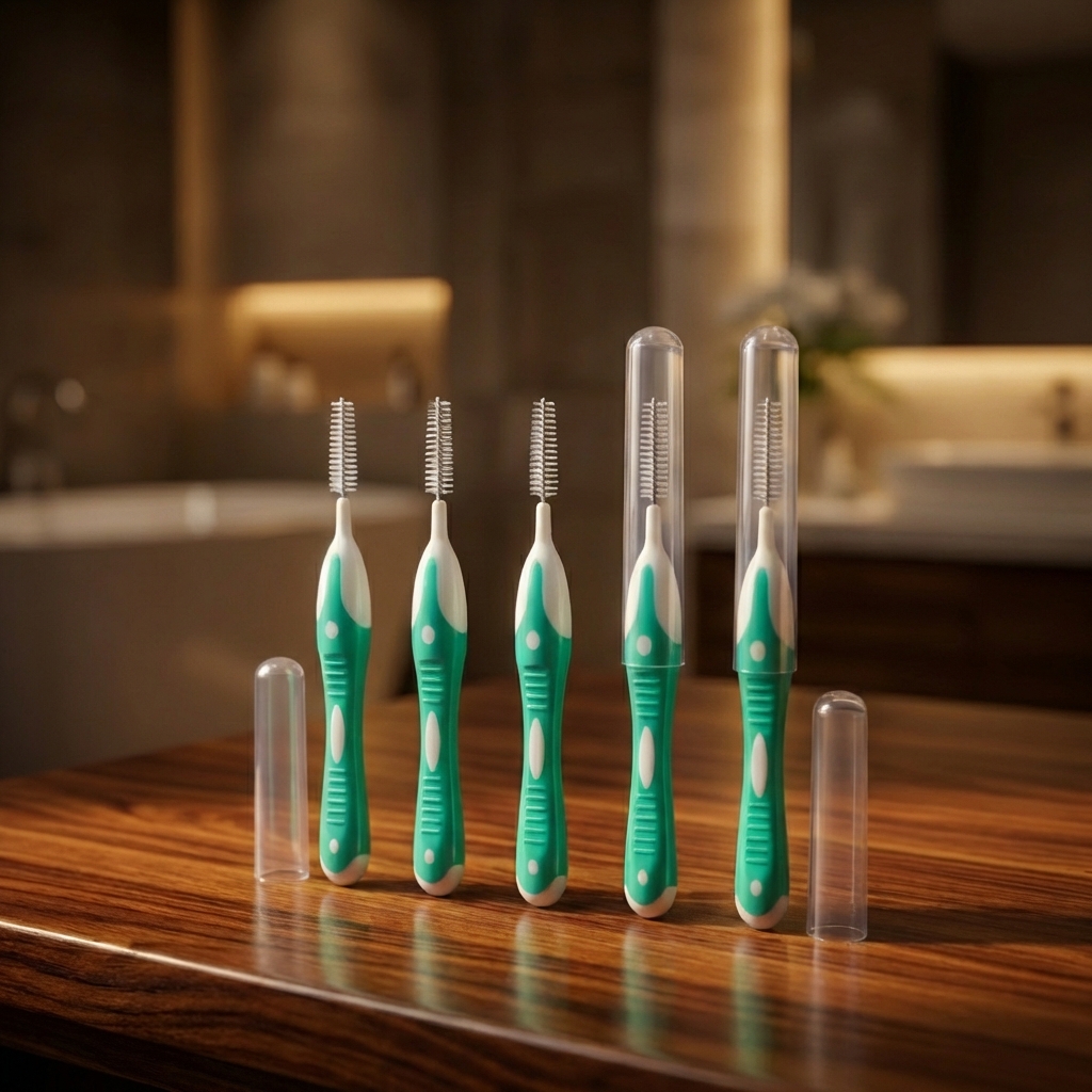 MyOra FlexiClean I-Shape Interdental Brush 0.6mm Green - Pack Of 1