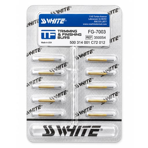 SS White Trimming & Finishing Bur-12 Blades (Pack of 10)