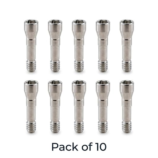 Mediden Straumann Bone Level NC Compatible Titanium Abutment Screw (S-63) (Pack of 10)