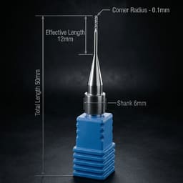 Nexy Metal Milling Bur - Round Nose Knife (JDM5DW Type) - 8