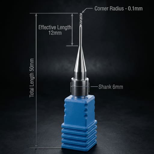 Nexy Metal Milling Bur - Round Nose Knife (JDM5DW Type)