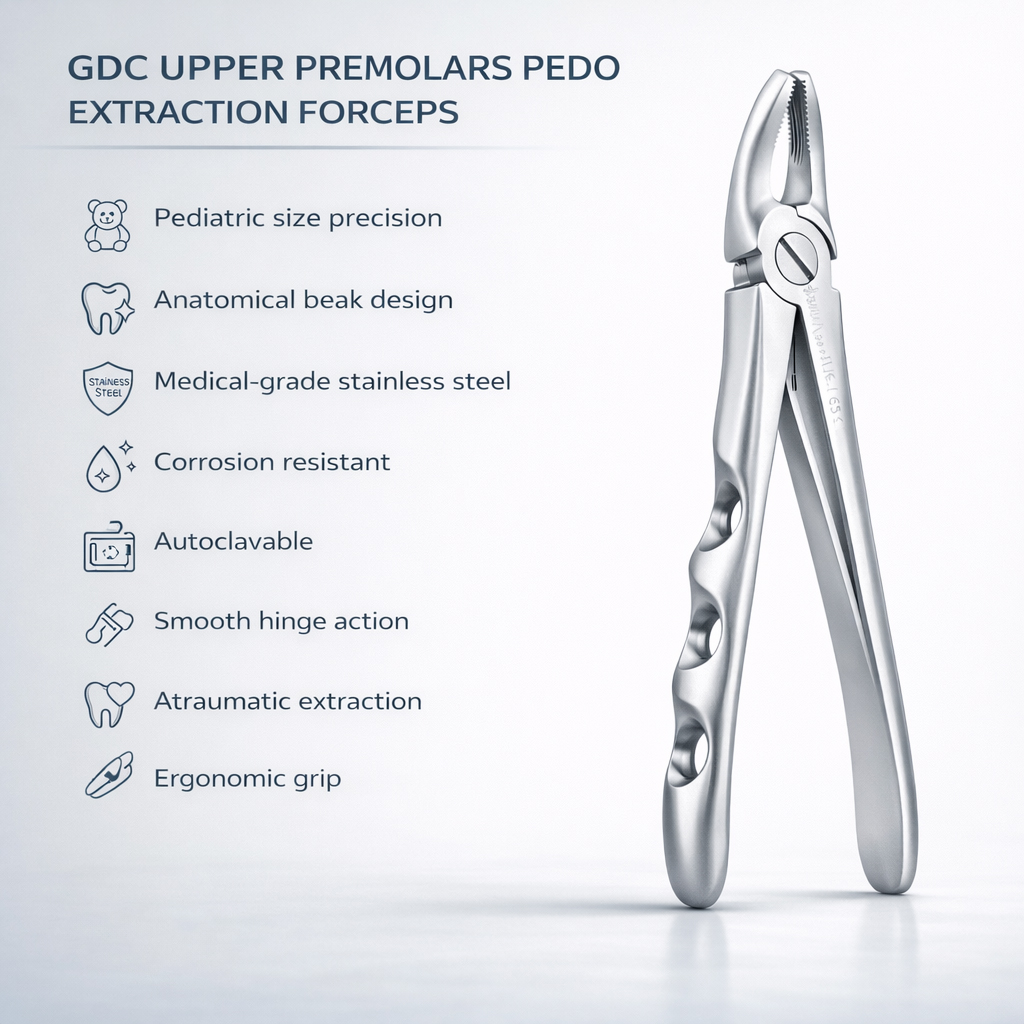GDC Extraction Forceps Upper Premolars Pedo Standard (FX4CS)