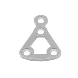 SK Surgicals SS Mini Bone Delta Plates - 2mm ( 300.501S) (Pack of 2  ) - 3